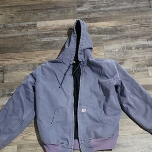 Vintage Women's Carhartt  Lavender Hooded Jacket